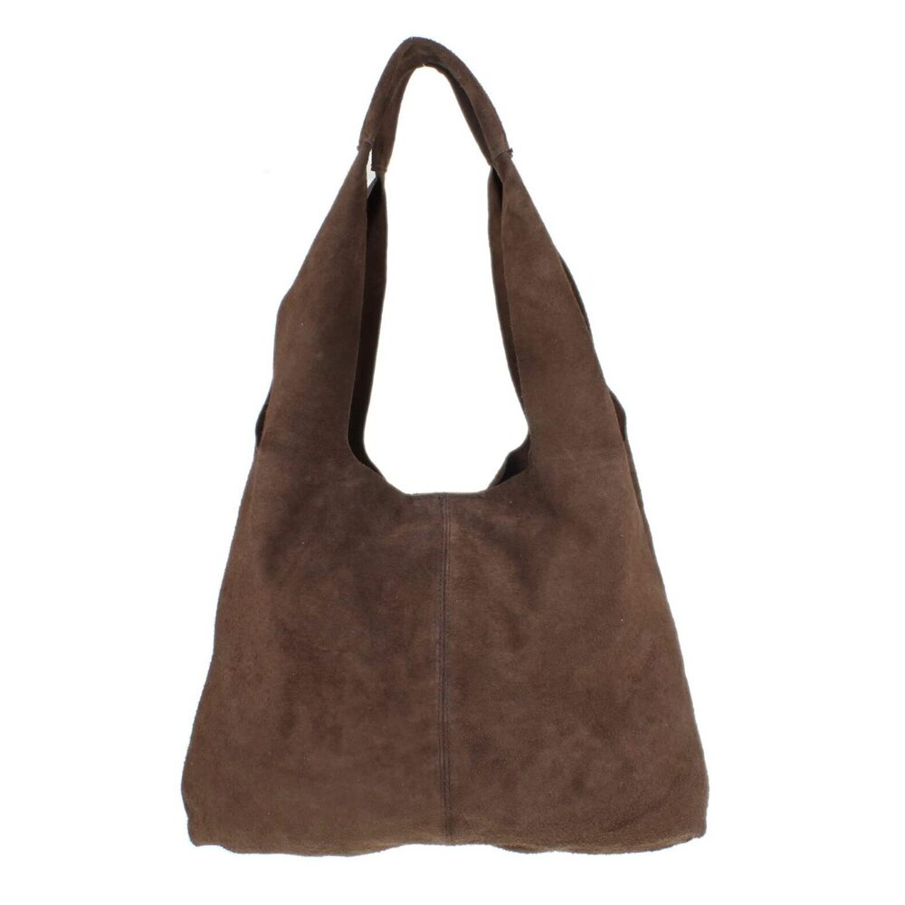 1235 Plain Open Shoulder Bag Coffee